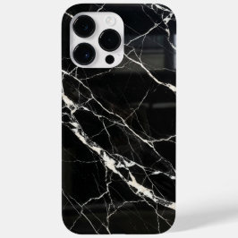 Elegant Black Marble Texture iPhone Case Case-Mate iPhone 14 Pro Maxケース