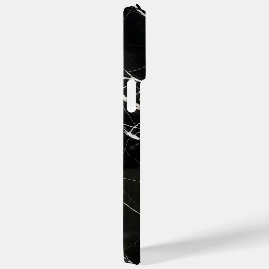 Elegant Black Marble Texture iPhone Case Case-Mate iPhoneケース (裏面 / 右)