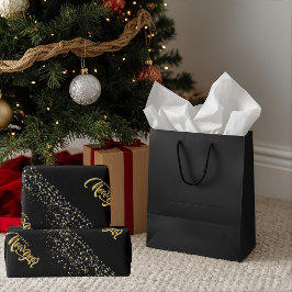 Elegant Black Matte Wrapping Paper ラッピングペーパー