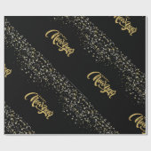 Elegant Black Matte Wrapping Paper ラッピングペーパー (フラット)