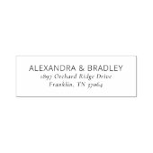 Elegant Black Minimalist セルフインキングスタンプ (デザイン)