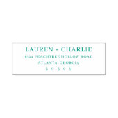 Elegant Black Minimalist セルフインキングスタンプ (デザイン)