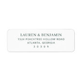 Elegant Black Minimalist ラベル (正面)