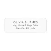 Elegant Black Minimalist ラベル (正面)