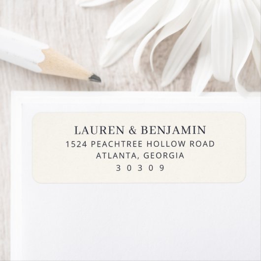 Elegant Black Minimalist ラベル (インサイチュ)