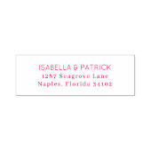 Elegant Black Minimalist Nameplate セルフインキングスタンプ (デザイン)