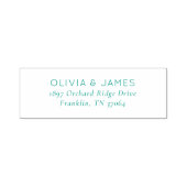 Elegant Black Minimalist Typographic セルフインキングスタンプ (デザイン)