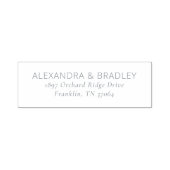 Elegant Black Minimalist Typographic セルフインキングスタンプ (デザイン)