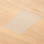 Elegant Black Minimalist Wedding アクリル招待状 (レイダウン)