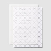 Elegant Black Minimalist Wedding Invitation ベラム紙招待状 (オフセット (招待状))