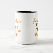 Elegant black &orang pumpkin Spice Life  Mug マグカップ (中央)