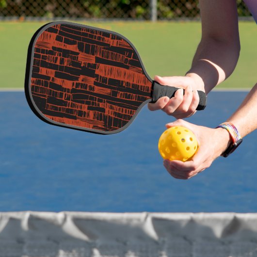 Elegant black &red abstract modern  ピックルボールラケット (インサイチュ)