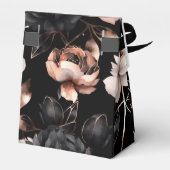 Elegant black rose gold birthday favors template フェイバーボックス (裏面サイド)