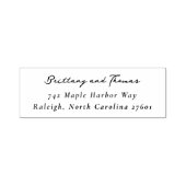 Elegant Black Serif Rubber Stamp セルフインキングスタンプ (デザイン)