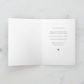 Elegant Black & Silver Birthday Card for Mom カード (内部)