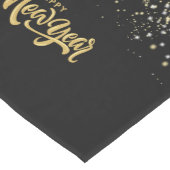 Elegant Black Table Runner ミディアムテーブルランナー (コーナー)