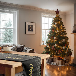 Elegant Black Table Runner ミディアムテーブルランナー