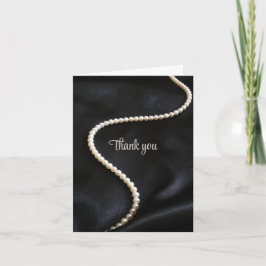 Elegant Black Thank You Card サンキューカード