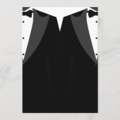 Elegant Black Tie Gay Wedding Invitation メニュー (裏面)