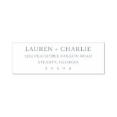 Elegant Black Typographic セルフインキングスタンプ (デザイン)