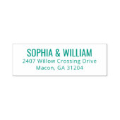 Elegant Black Typographic セルフインキングスタンプ (デザイン)