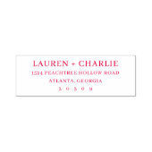 Elegant Black Typographic セルフインキングスタンプ (デザイン)