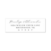 Elegant Black Typographic セルフインキングスタンプ (デザイン)