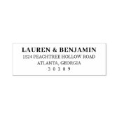 Elegant Black Typographic セルフインキングスタンプ (デザイン)