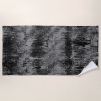 Elegant Black Velvet Tie-Dye Beach Towel Set ビーチタオル