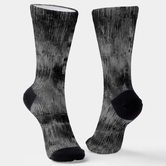 Elegant Black Velvet Tie-Dye print Socks ソックス (傾斜あり)