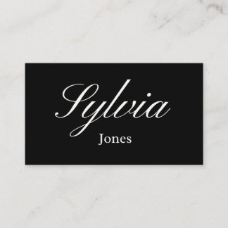Elegant black wedding place cards for dinner table プレイスカード