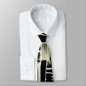 Elegant black &white Abstract pattern ネクタイ (タイ)
