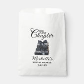 Elegant Black & White Book Themed Bridal Shower  フェイバーバッグ (正面)