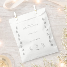 Elegant Black & White Botanical Chic Line Art Bag フェイバーバッグ