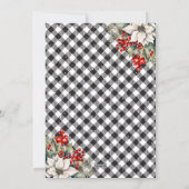 Elegant Black White Botanical Photo Business シーズンカード (裏面)