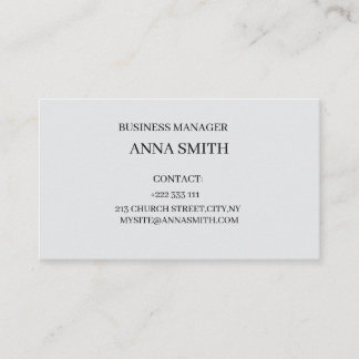 Elegant Black & White Business Card 名刺