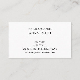 Elegant Black & White Business Card 名刺