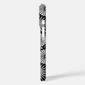 Elegant Black White Geometric Flowers Starburst Case-Mate iPhoneケース (裏面 / 左)