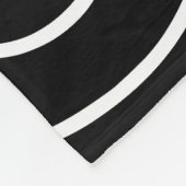 Elegant Black & white geometric texture pattern フリースブランケット (角)