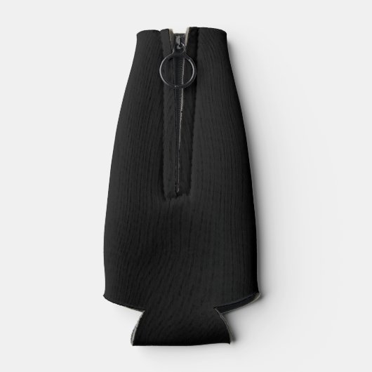 Elegant Black &White Monogram ボトルクーラー (裏面)