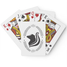 Elegant Black & White Skunk Cameo Silhouette