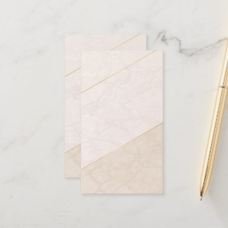 Elegant Blank Appointment Card – Ivory & Gold 予約カード