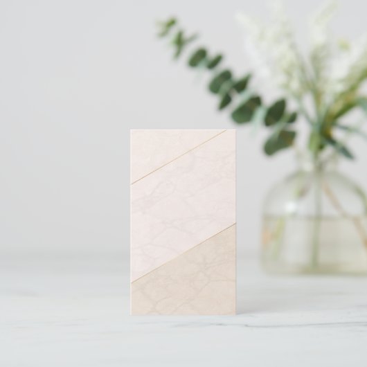 Elegant Blank Appointment Card – Ivory & Gold 予約カード (スタンド正面)