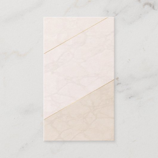 Elegant Blank Appointment Card – Ivory & Gold 予約カード (正面)