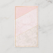 Elegant Blank Loyalty Card – Blush & Gold Design ロイヤリティカード (裏面)