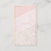 Elegant Blank Loyalty Card – Blush & Gold Design ロイヤリティカード (正面)