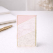 Elegant Blank Loyalty Card – Blush & Gold Design ロイヤリティカード