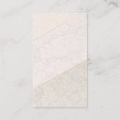 Elegant Blank Loyalty Card – Ivory & Gold ロイヤリティカード (裏面)