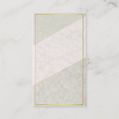 Elegant Blank Loyalty Card – Sage & Gold ロイヤリティカード (裏面)