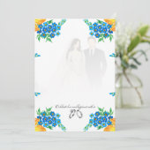 Elegant Blank Wedding Invitation – Fully Customiza 招待状 (スタンド正面)